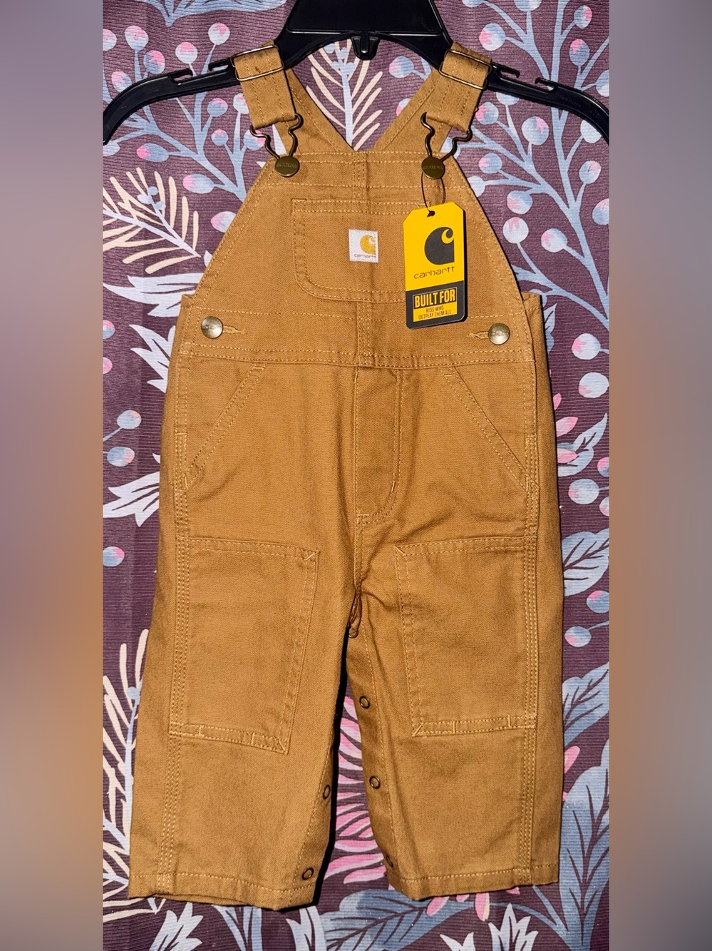 Carhartt Kids Brown/Tan Workwear Overalls